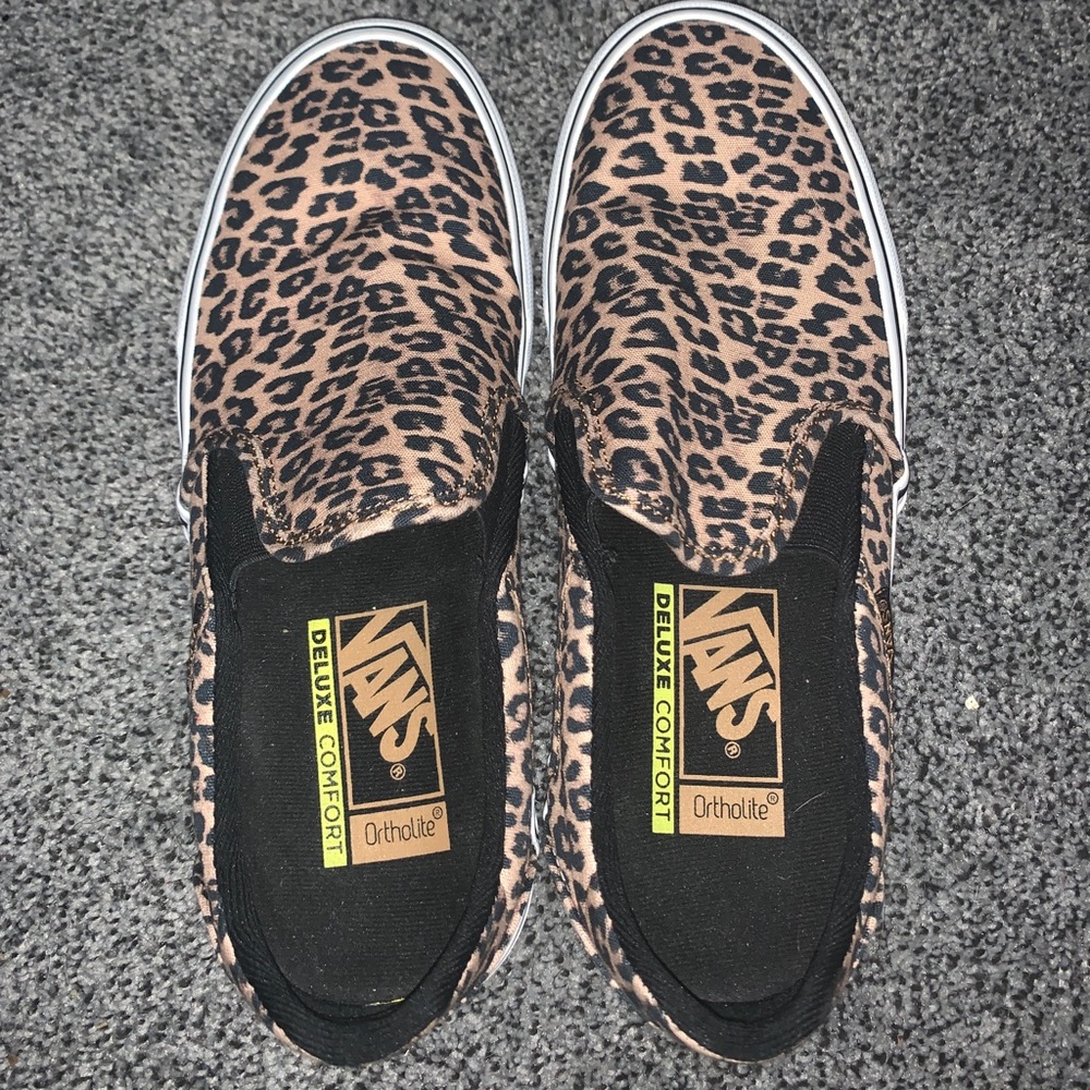 Cheetah Print Deluxe Vans